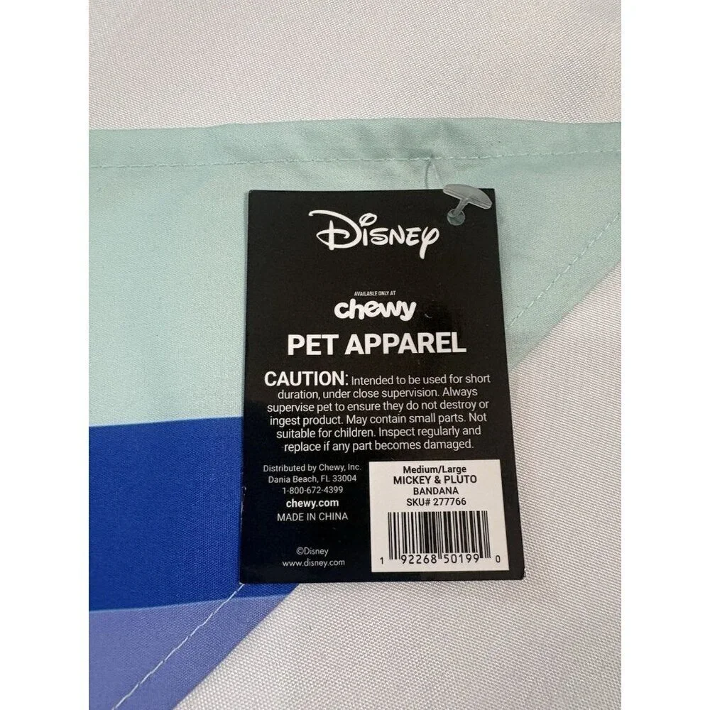 Disney Mikey & Pluto Dog Bandana Size M/L